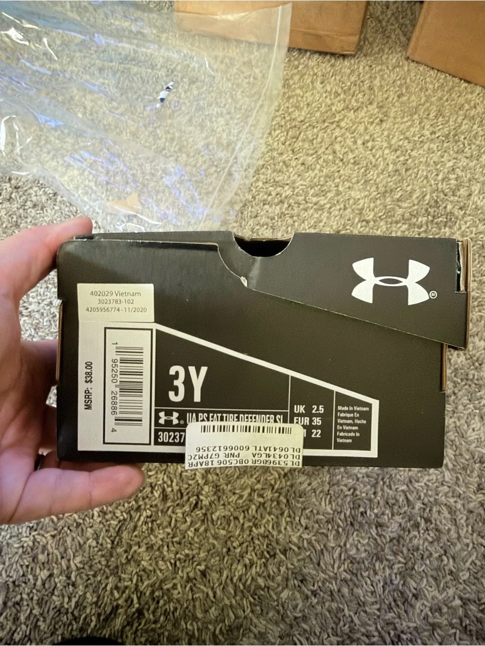 Under Armour Kids Gray and Coral-Accent Sport Sandals